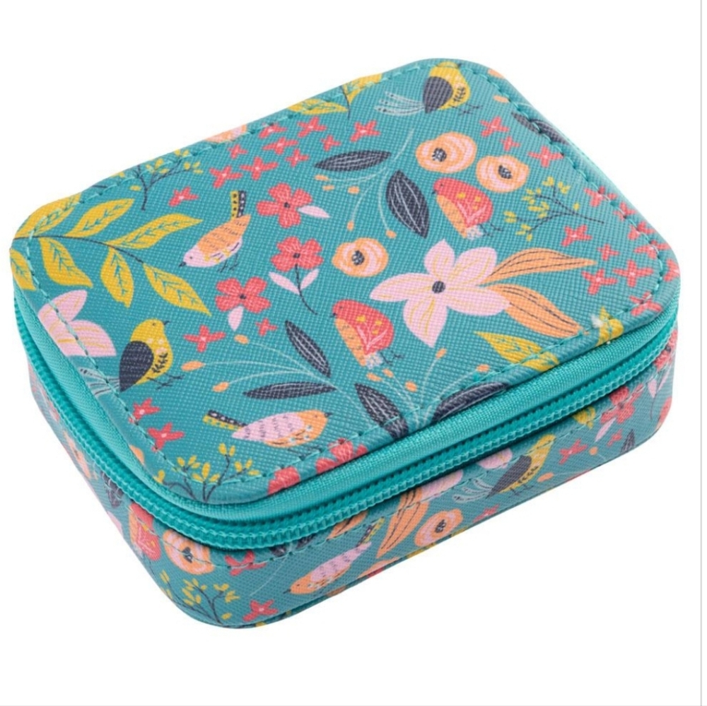 NWT KARMA Travel Pill Case, Blue Bird